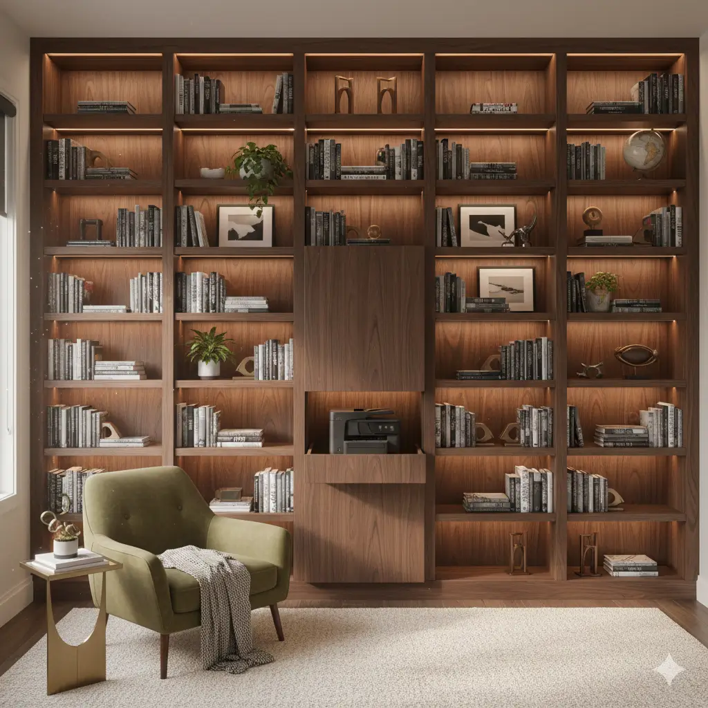 Floor-to-Ceiling Library Walls